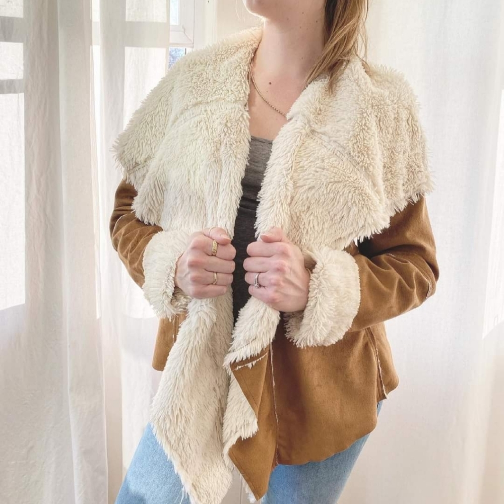 Faux fur coat